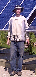 Sean at Remote Install in Peawanuck on James Bay Sean in Peawanuck